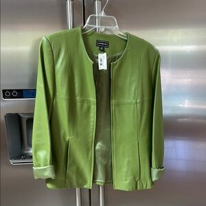 Perlina Green Blazer Lightweight Suit Jacket